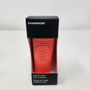 Starbucks Holiday 2022 Starbucks Dragonfruit Cold Cup Keychain Ornamen